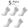 thumbnail image 1 of NANAHuang 5 Pairs Socks With Toes Mans Cotton Solid Breathable Protect Ankle No Show Socks Summer Five Finger Socks Sokken Good Quality, 1 of 6