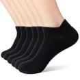 thumbnail image 1 of NANAHuang 6 Pairs Ankle Socks Womens and Mens Couple Student Cotton Ear Plus Size Mesh Athletic Sports Running Solid Color Boat Socks, 1 of 6