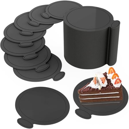 NANAHuang 80 Pcs 4 Inch Mini Cake Board Round Cardboard Mousse Cake Cardboard Mini Display Cake Cardboard for Mousse Cupcake, Cake Dessert, Cake Decorating, Cupcakes, Sweets, Desserts, White 9cm