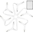 NANAHuang Adjustable Sheet Fasteners Elastic Bed Sheet Holder Straps 6