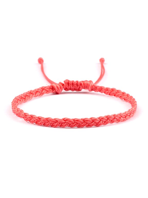 Adjustable Waterproof Wax String Bracelet for Women Men Handmade Woven Tibetan Buddhist Bracelet Friendship Lucky Prayer Jewelry
