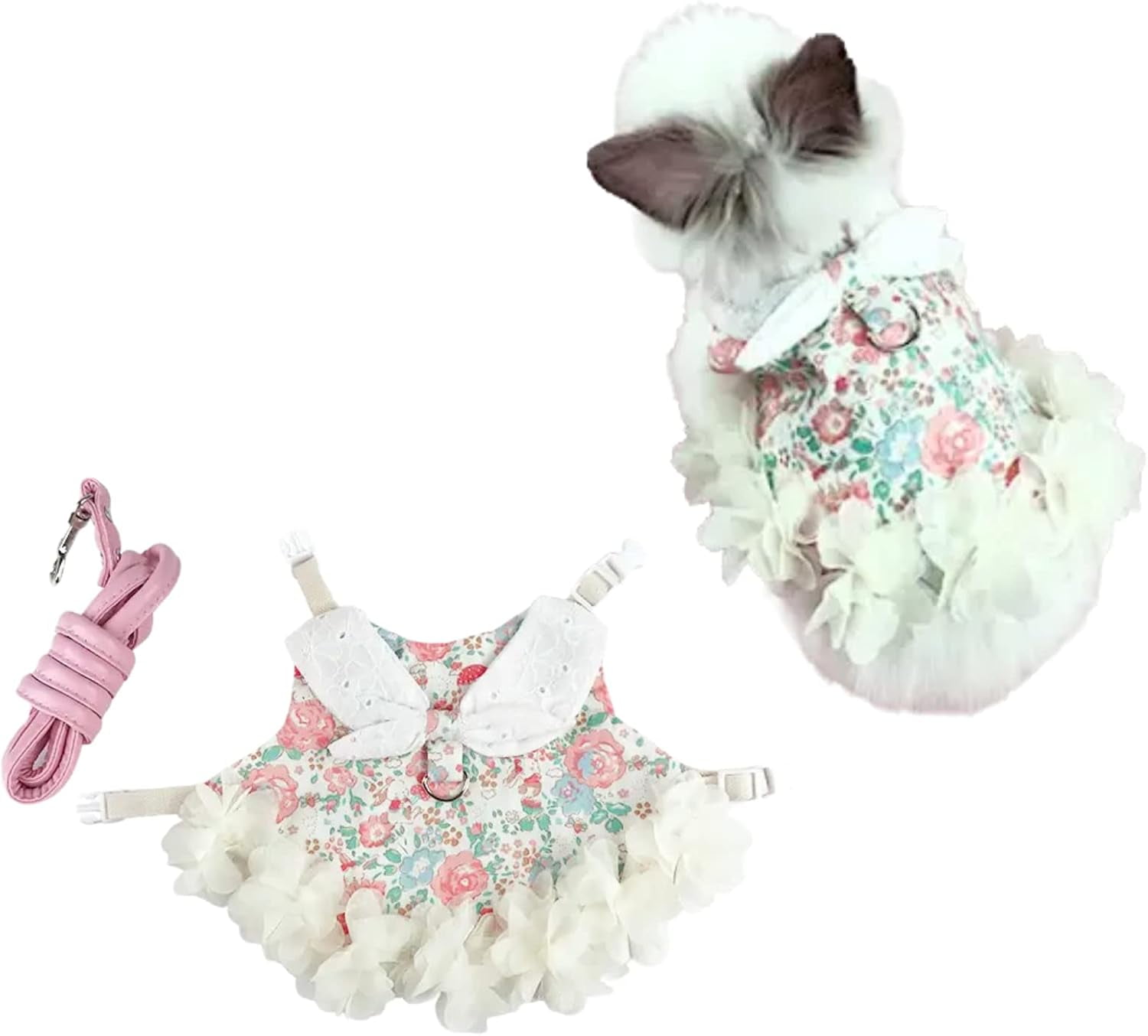 NANAHuang Bunny Rabbit Ferret Harness and Leash Set, Bunny Clothes for ...