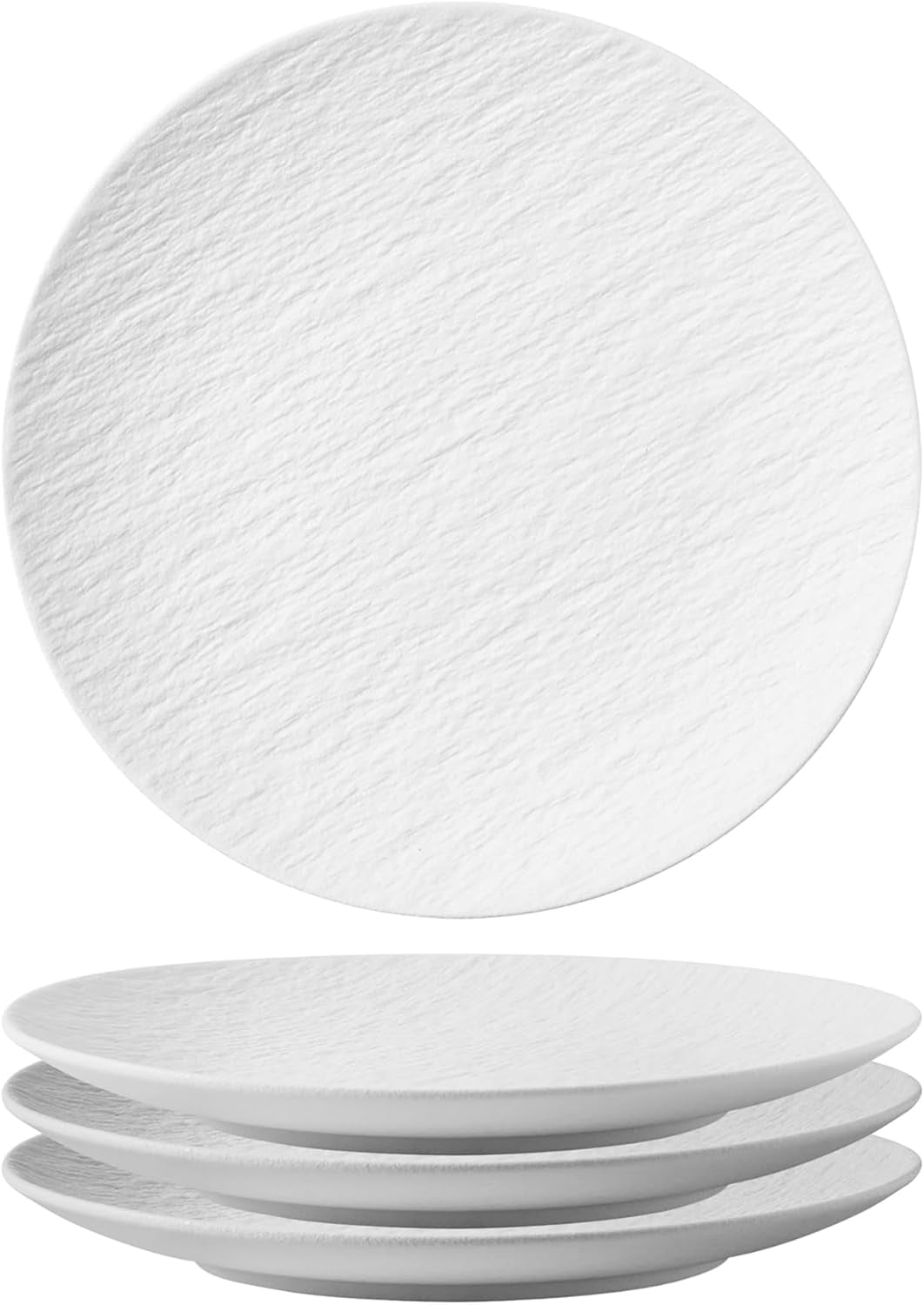 NANAHuang Ceramic Plates Set of 4, Handmade Reactive Mate Plates set
