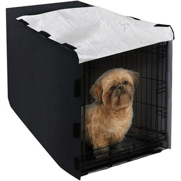 NANAHuang Dog Crate Cover Pet Kennel Cover Waterproof Wire Metal Crate Cover for 24in 36in 42in Dog Cage Small Kennel Cage Protector Easy to Install