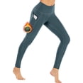 thumbnail image 1 of NANAHuang Fleece Lined Leggings with Pockets for Women Thermal Warm Winter Leggings for Women High Waisted Workout Pants, 1 of 6