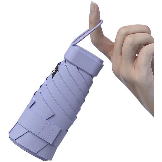 NANAHuang Hidden PullTab handle Mini Sun Travel Umbrella Blocking/Anti