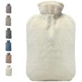 NANAHuang Hot Water Bottle with Cover, 2L PVC Hot Water Bag for Neck