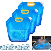 NANAHuang Ice Bath Bags, Portable/Reusable Ice Pack, Ice Maker for Ice Bath, Chiller for Cold Plunge, Applicable to for Athlete's Ice Cold Therapy and for Ice Bucket Challenge Game (10L, Count, 2)