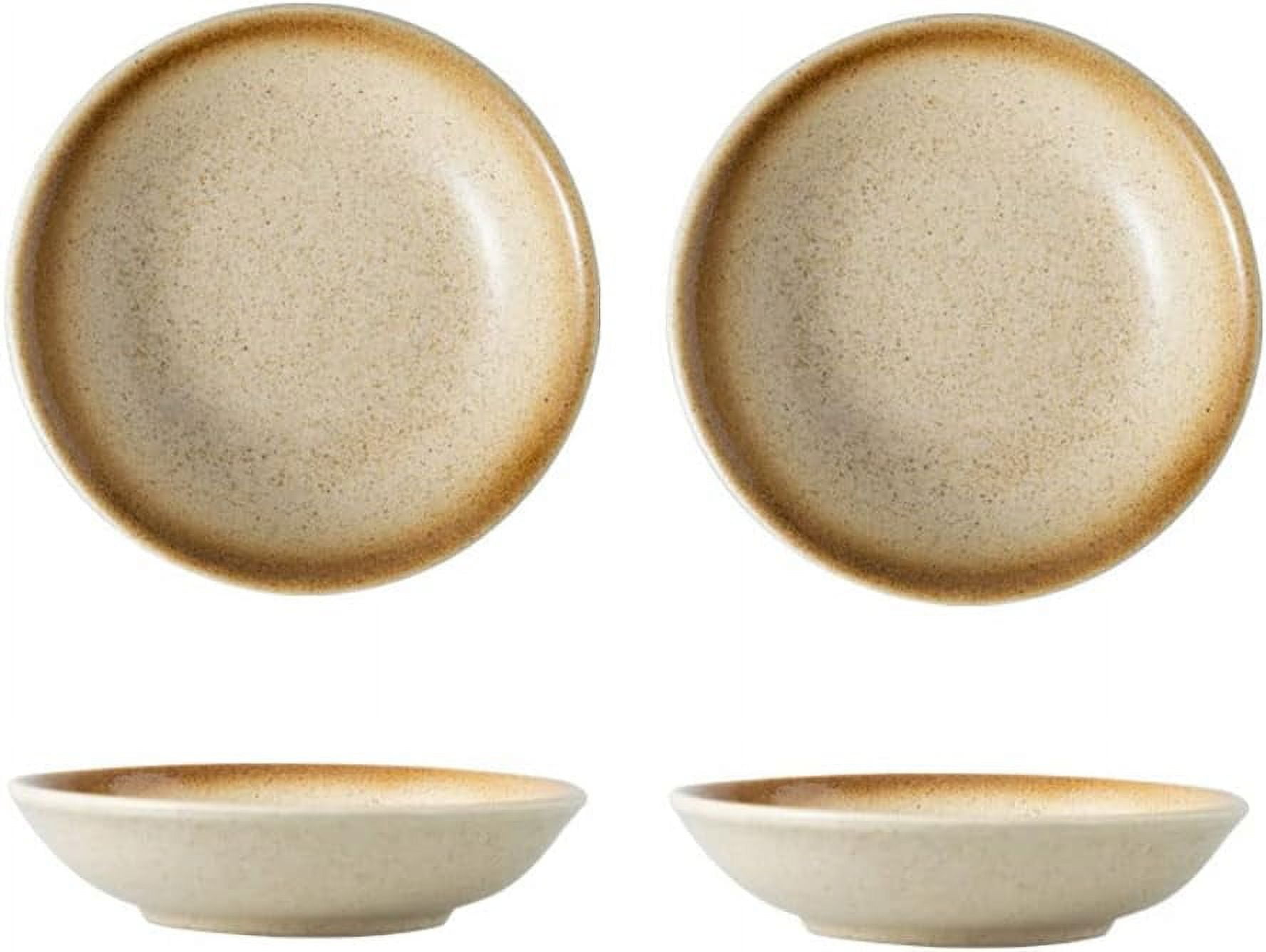 NANAHuang Kiln Change Ceramic Side Dish Seasoning Dishes Soy Dipping
