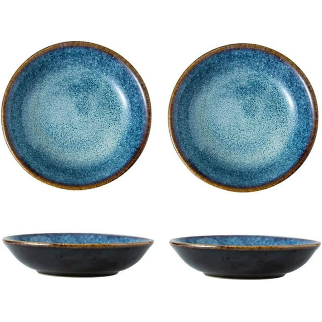 NANAHuang Kiln Change Ceramic Side Dish Seasoning Dishes Soy Dipping