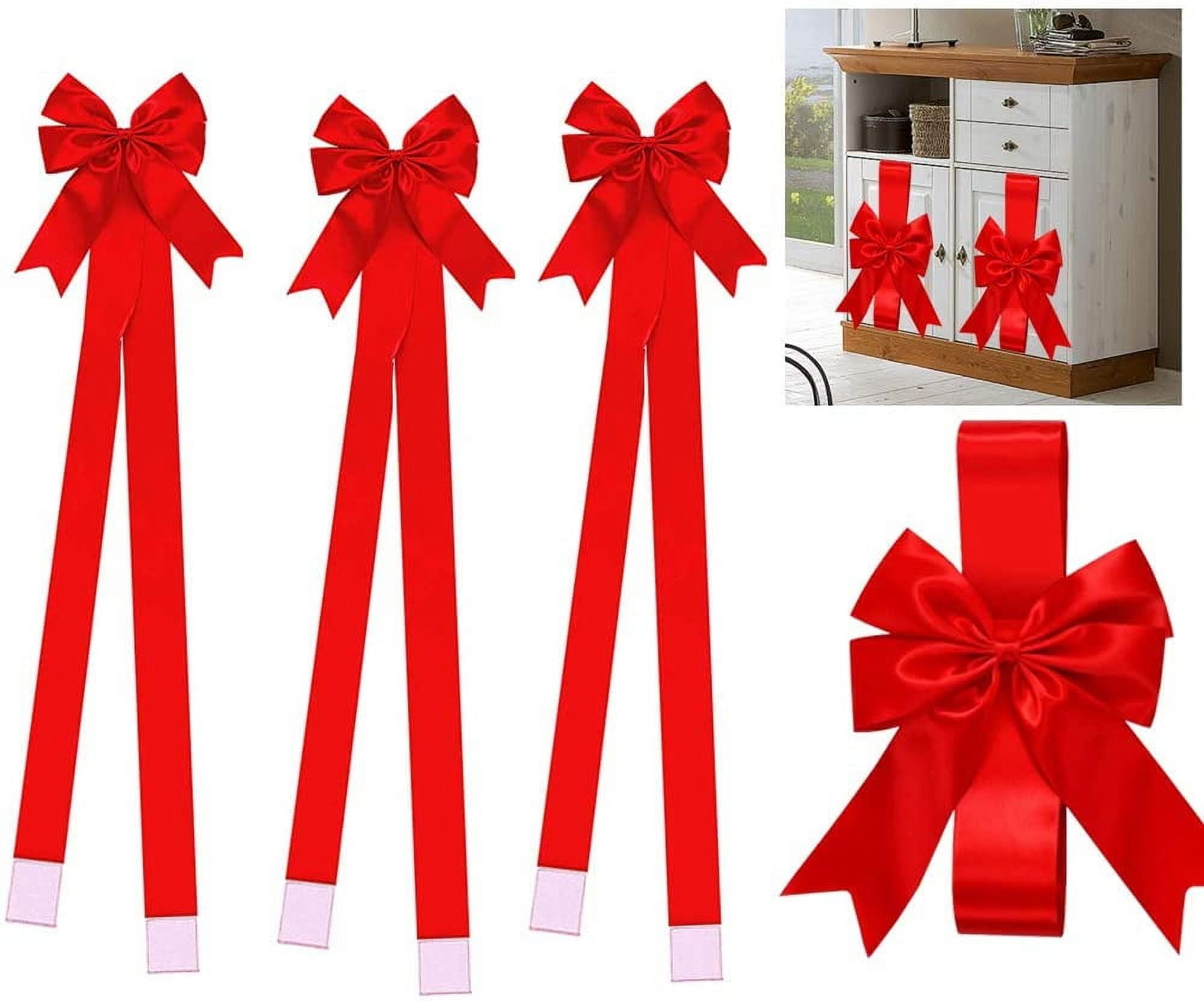 NANAHuang Large Cabinet Ribbons Bows for Party Decoration Red Door ...