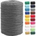 thumbnail image 1 of NANAHuang Macrame Cord, Natural Cotton Rope 3mm x 328 Yards 4 Strand Twisted Macrame Rope Cotton Twine String for Crafts Knitting Dream Catcher Plant Hanger Wedding Decor, 1 of 8