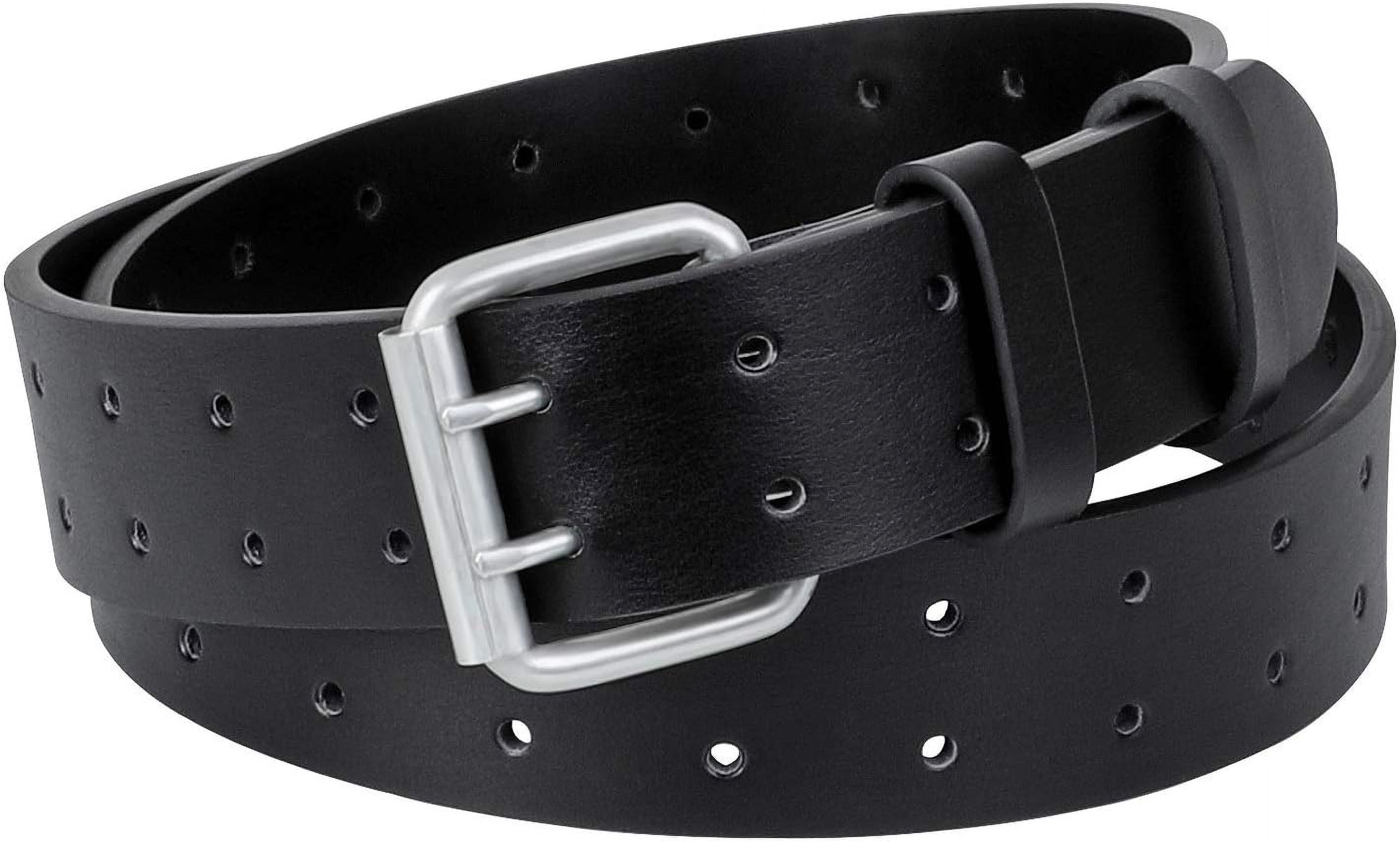 Casual Simple Belt Men's Jeans Buckle Belt Leather Waistband for Men main image 1
