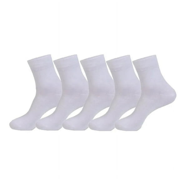 NANAHuang Men's Socks 5 Pairs / Lot Black White Gray Business Casual Sock Crew Soft Calcetines Breathable Spring Summer for Male