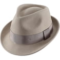 thumbnail image 1 of NANAHuang Men's Wool Felt Winter Hat Short Brim Fedora Hat, 1 of 8