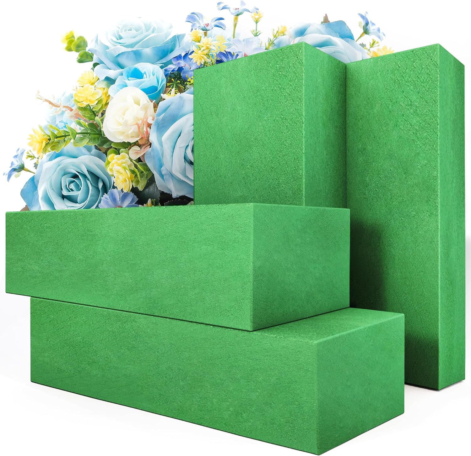 NANAHuang Pack of 2 Large Size Floral Foam Blocks for Fresh and ...