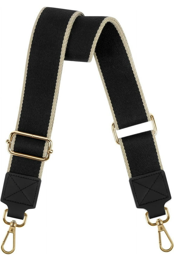 Purse Strap Wide Replacement Crossbody Bag Straps, 1.5" Canvas Handbag Shoulder Strap, Adjustable Tote Belt