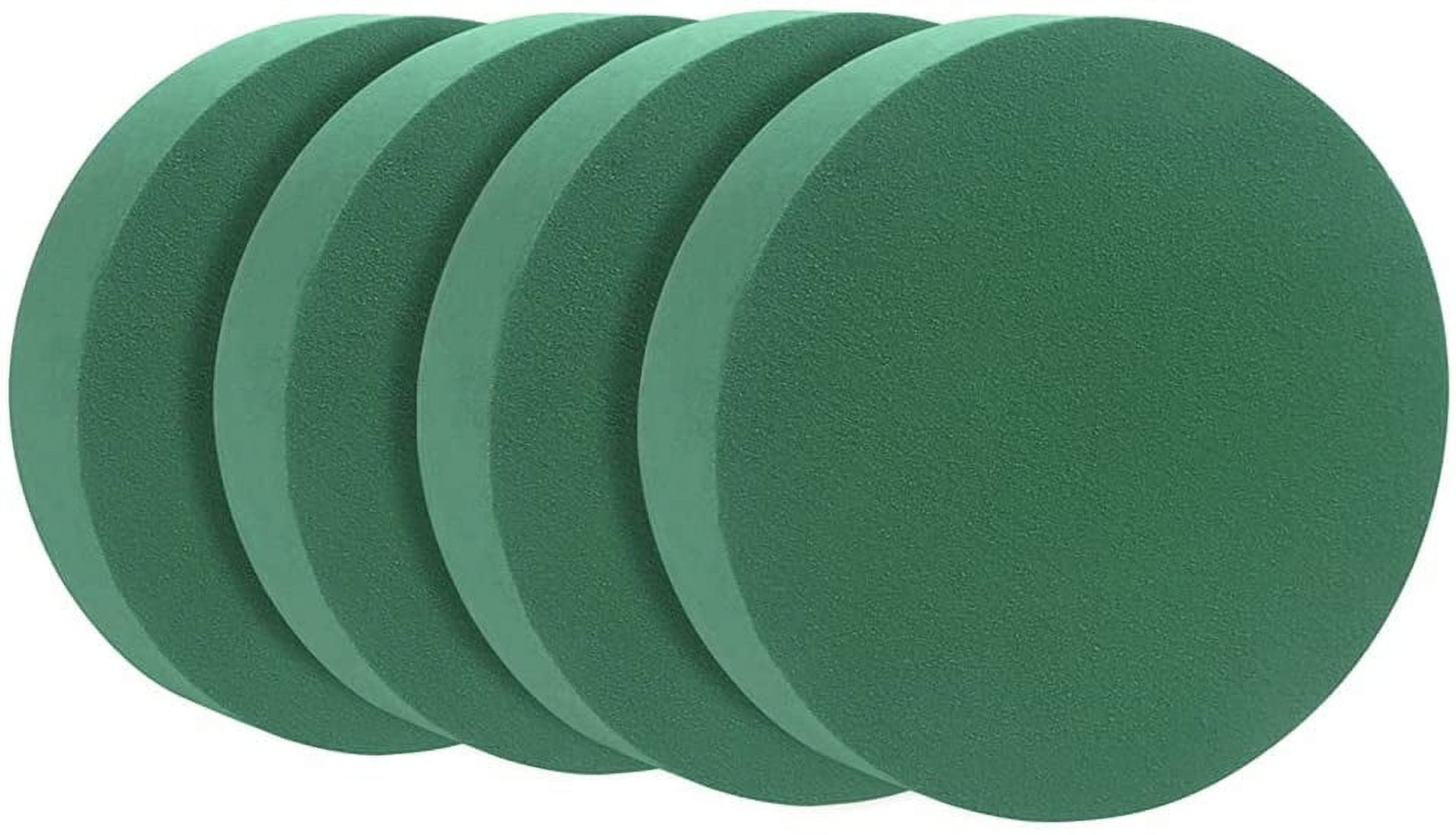 NANAHuang Round Floral Foam Blocks,8" Large Wet Foam Bricks for Wedding Flower Arrangement Supply,Pack of 4