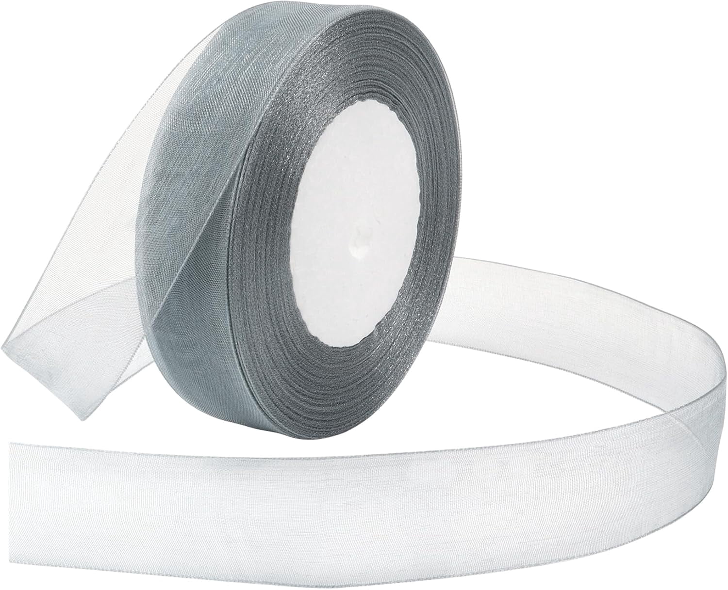 NANAHuang Sage Green Ribbon for Gift Wrapping 1 inch Sheer Organza ...