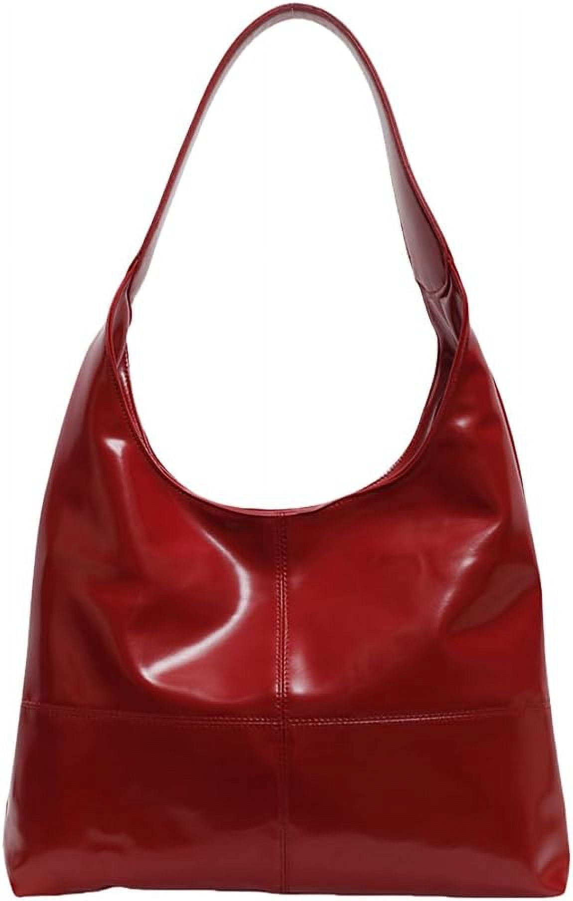 NANAHuang Slouchy Hobo Bags for Women Leather Tote Bag Slouchy Bag Shoulder Purse Ladies Top Handle Slouchy Tote Handbag