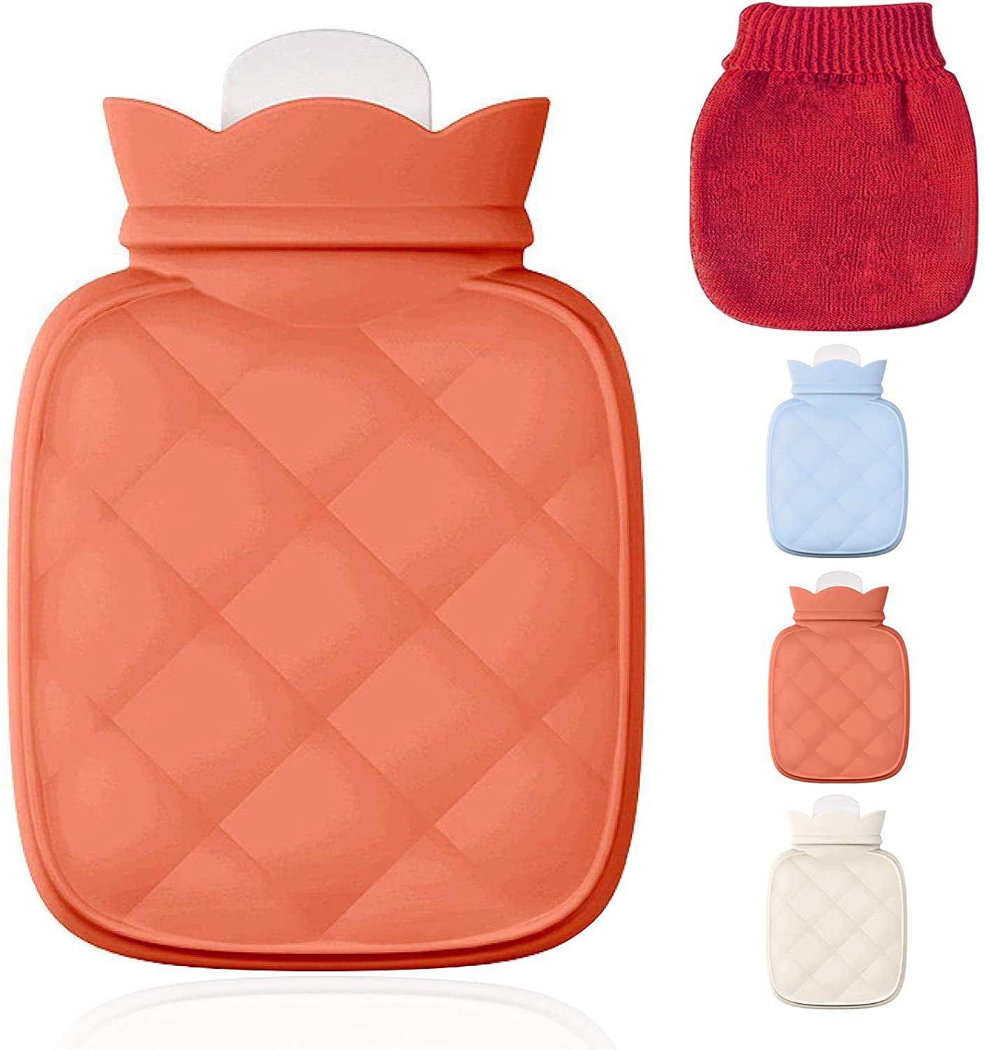NANAHuang Small Hot Water Bottle Bag for Hot & Cold Compress with Cover