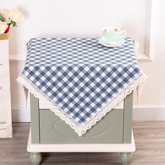 NANAHuang Small SquareTablecloth Nightstand End Table Cover for Bedroom Besides Table Tabletop 28 x 28 Inch