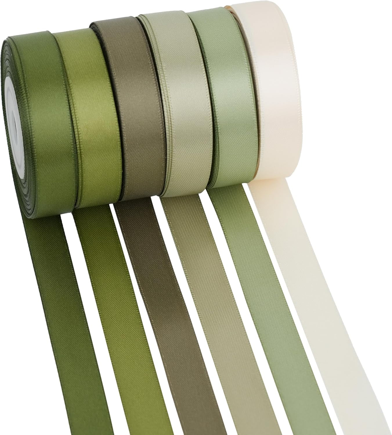 NANAHuang Terracotta Ribbon 3/8 Inch Burnt Orange Satin Ribbon 6 Rolls