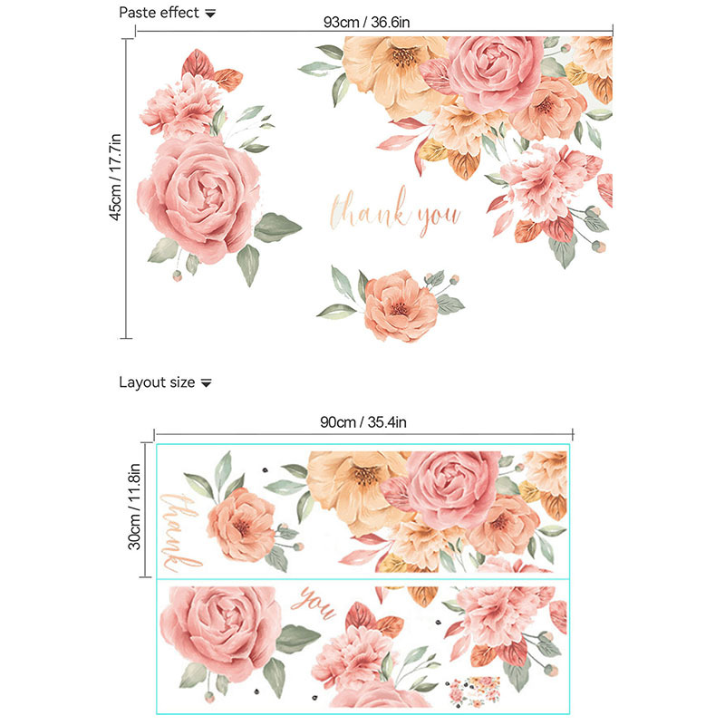 NANAHuang Watercolor Rich Peony Flower Group Living Room Sofa Bedroom ...