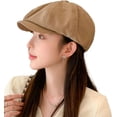 thumbnail image 1 of NANAHuang Women's Fashion Beret Newsboy Hat - Octagonal Hat Beret Vintage Taxi Driver Hat Domed Cloud Hat Gatsby Hat Painter Hat, 1 of 7