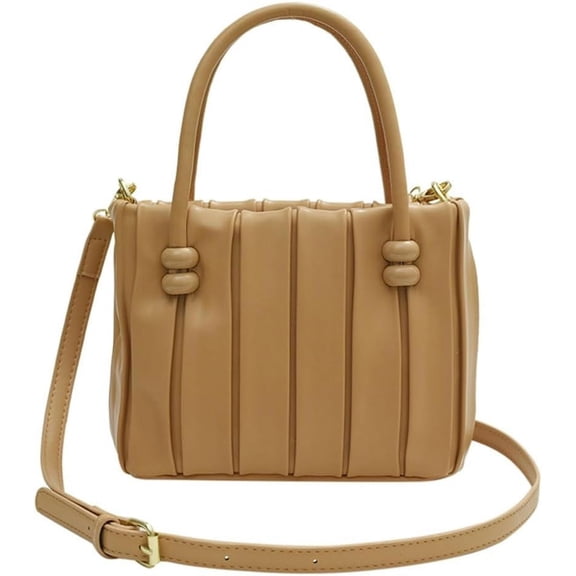 NANAHuang Women's Fashion PU Leather Shoulder Crossbody Bag Y2K Totes Hobo Handbag Cute Small Pleated Purse Phone Satchel