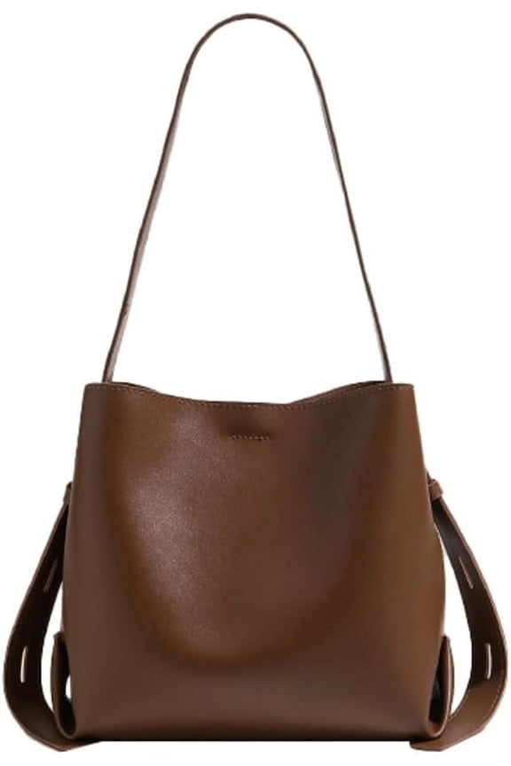 Women's Fashion Shoulder Hobo Bag PU Leather Crossbody Bag Large Bucket Totes Elegant Handbag Top Handle Purse