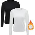 NANAHuang Womens Thermal Tops Long Sleeve Crew Neck Shirts Women's