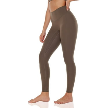 NANAHuang Workout Leggings for Women High Waisted Compression Pants 28'' Cream Feeling Tight No Front Seam Full Length