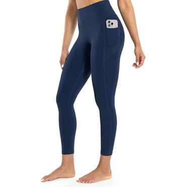 NANAHuang Workout Leggings with Pockets for Women High Waist Pants 7/8 Tummy Control Athletic Tights 25"