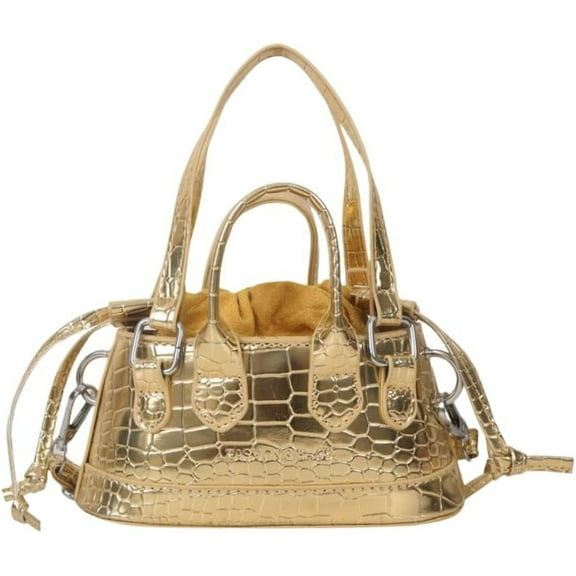 NANAHuang Y2k Purse, Trendy Small Crossbody Bags for Women, Designers Leather Bucket Bag with Drawstring