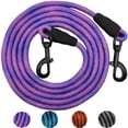 thumbnail image 1 of NANAHuang8 FT/10 FT Dog Tie Out/Check Cord, Heavy Duty Nylon Rope Training Leash, 3/8 Inch Thick Dog Tether for Indoor or Outdoor Walking, Camping, Hiking, Playing (3/8" x 8ft, Blue Black), 1 of 8