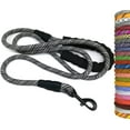 thumbnail image 1 of NANAHuangHeavy Duty Rope Dog Leash, 3/4/5/6/7/8/10/12/15 FT Nylon Pet Leash, Soft Padded Handle Thick Lead Leash for Large Medium Dogs Small Puppy (1/2" * 6', Black), 1 of 8