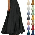 thumbnail image 1 of NANAIQ Maxi Skirts for Women 2025 - Long Flowy Pleated Pure Color Skirt, Casual Soft Casual Beach Skirt, Spring Summer Trendy Skirts for Women Daily Wear Coffee XL, 1 of 9