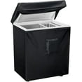 thumbnail image 1 of NANAhuang Black Chest Freezer Cover, Waterproof Freezer Cover 25Lx23Wx34H Compact for 3.5 Cubic Feet Chest Freezer Full Cover Deep Freezer Cover with Top Cover for Open, Zipper Pocket, Strap, 1 of 7