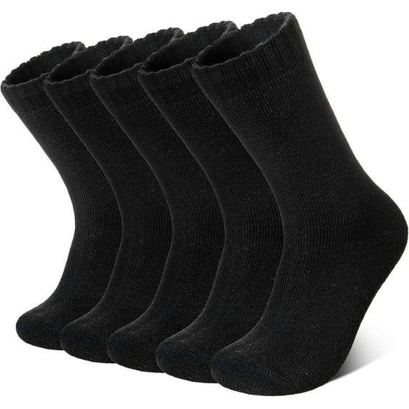 NANAhuang Merino Wool Socks for Women 5 Pairs Warm Winter Hiking Thick Thermal Cozy Boot Work Soft Ladies Crew Socks
