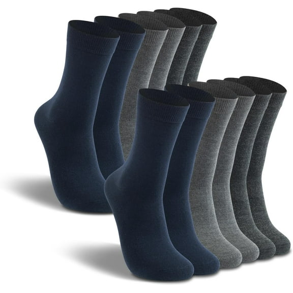 NANAhuang Women's Thin Merino Wool Socks Mid-calf Light Weight Cozy Warm Breathable Multi Colors Daily Wear Stockings