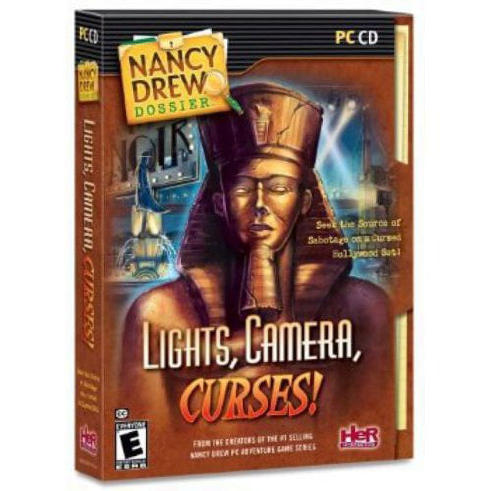 HER INTERACTIVE NANCY DREW DOSSIER : LIGHTS, CAMERA, CURSES PC CD - Capture the Culprit on a Dangerous Hollywood Set