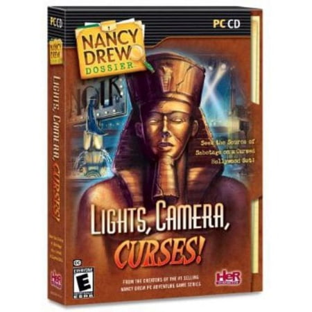 NANCY DREW DOSSIER : LIGHTS, CAMERA, CURSES PC CD - Capture the Culprit on a Dangerous Hollywood Set