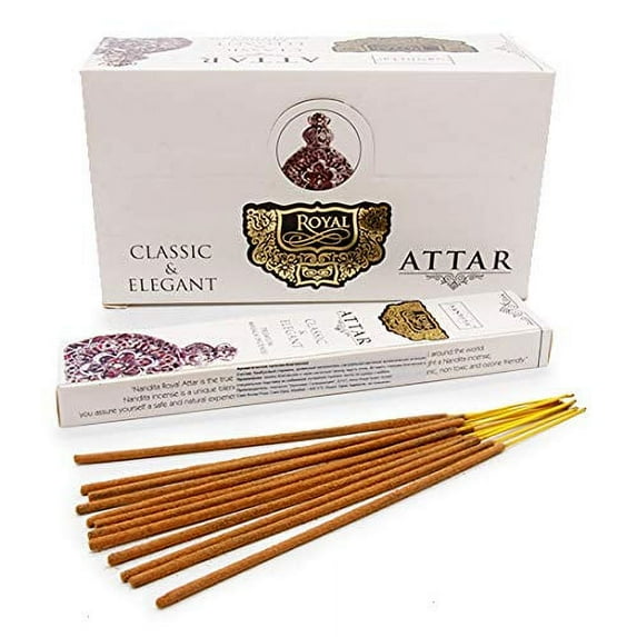 NANDITA ROYAL ATTAR Premium Masala Incense Sticks Agarbathi - 15g Boxes (12)