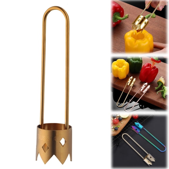 NANDIYNZHI Apple Corer And Slicer Apple Corer Tool Pepper Corer Seed Remover Tool Bell Pepper Corer Apple Corer Remover 2026 Upgraded Multifunctional Stainless Pepper Pineapple Pear Corer Tool