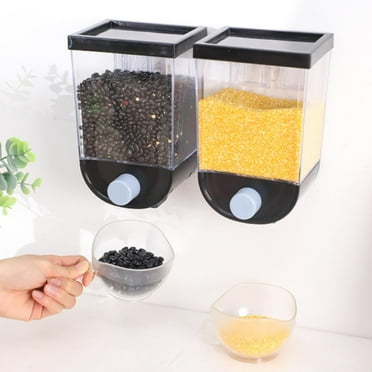 Tdoenbutw Clearance Cereal Dispenser Countertop Cereal Containers Storage 1.5L /1Lorganization And Storage Containers For Kitchen Dry Food Dispenser For Rice Grains Snack Oatmeal Pet Food Bk1