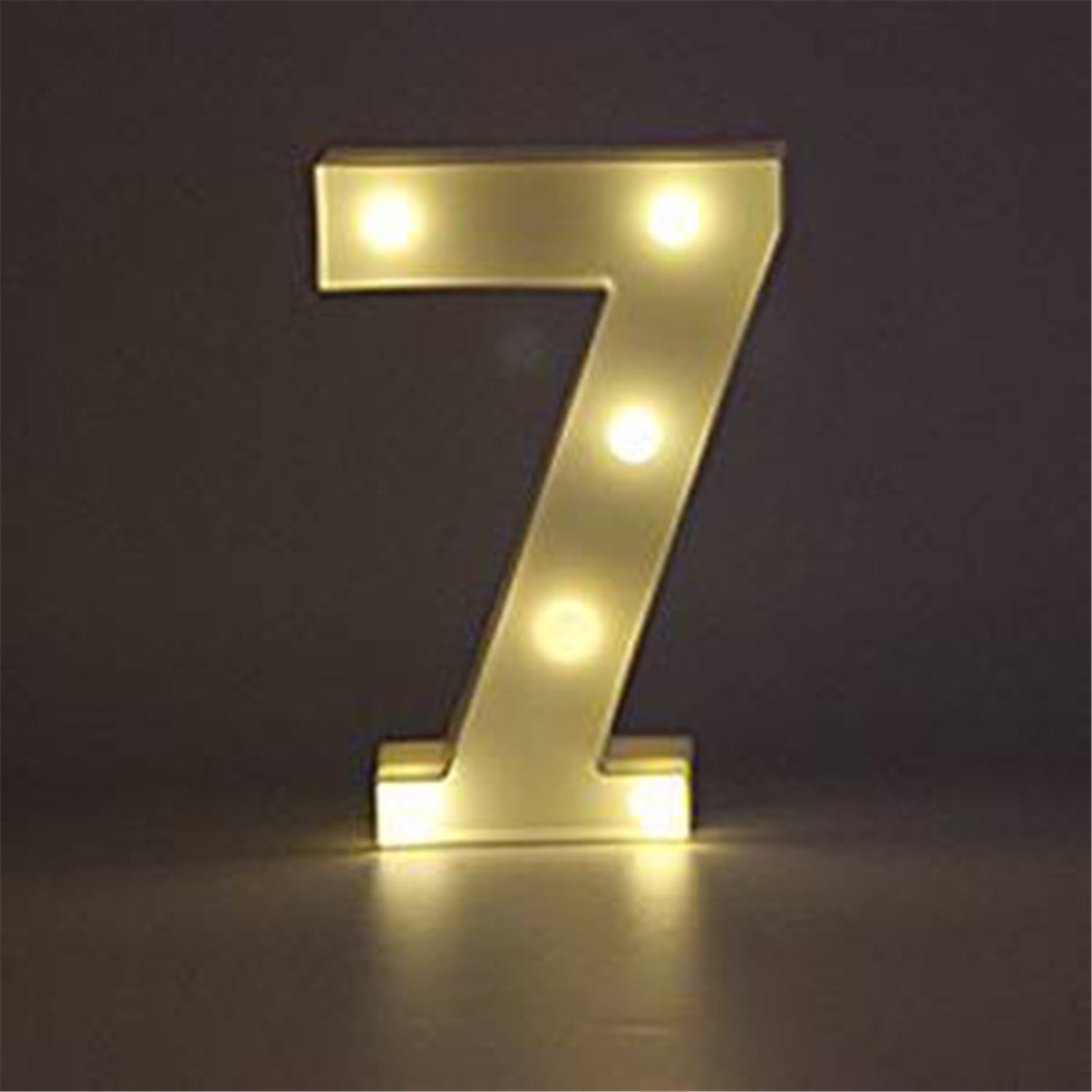 NANDIYNZHI Clearance Alphabet Led Digital Lights 0-9 Light Up White ...