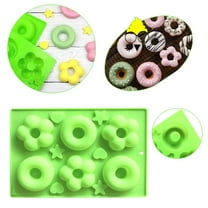 NANDIYNZHI (Clearance) Silicone Nonstick Food Grade Silicone For Chocolate Candy Jelly Ice Cubes Dog Treats Cookie Cutters Green