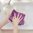 thumbnail image 1 of NANDIYNZHI Cotton Dish Cloth Cotton Kitchen Towel Purple Soft for Kitchen, Tea Towel, Dish Cloth, Shower Back Washer, Washcloth, Body Scrubber, 1 of 9