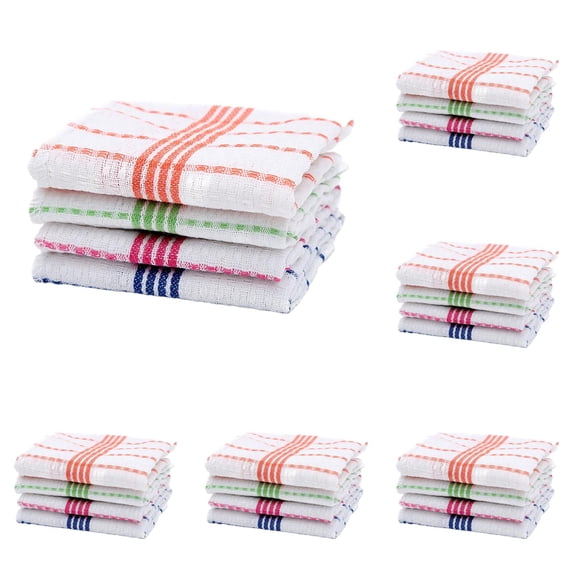NANDIYNZHI Cotton Dish Cloths 8pc Kitchen Rags Cleaning 100% Cotton Grid Terry Dish Cloths Kitchen Washcloths Cotton Soft Super Absorbent Dishrag Reusable Dishcloth Dish Cloth Dish Rag
